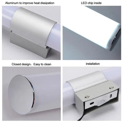 Joyinled LED Bathroom Mirror Light 12W Waterproof Wall Sconce Lamp with cold warm white for Vanity Cabinet Indoor Lighting