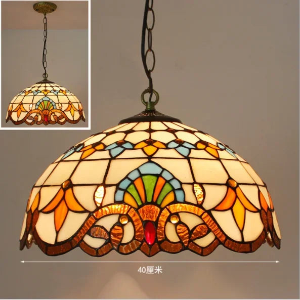 Nordic Tiffany chandelier Kitchen Dining room hallway handmade glass chandelier