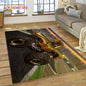 Monster Truck Monster Jam Cartoon Rug Carpet