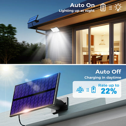 Solar Lights Outdoor 3 Modes Motion Sensor Flood Lights W/ Remote