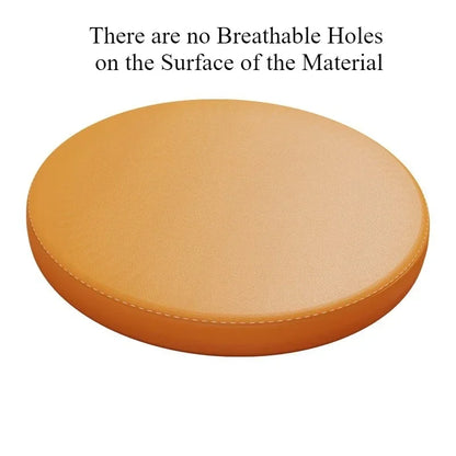 Premium Memory Foam Round Cushion PU Leather