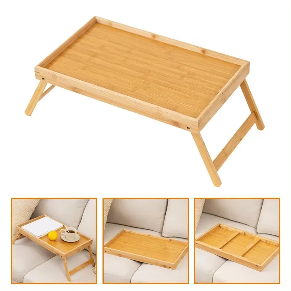 Wooden Foldable Table Adjustable Stand Portable Camping Picnic Desk Drawing Table