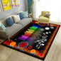 3D Classical Music Vintage Vinyl Record Area Rug, Carpet Rug for Living Room