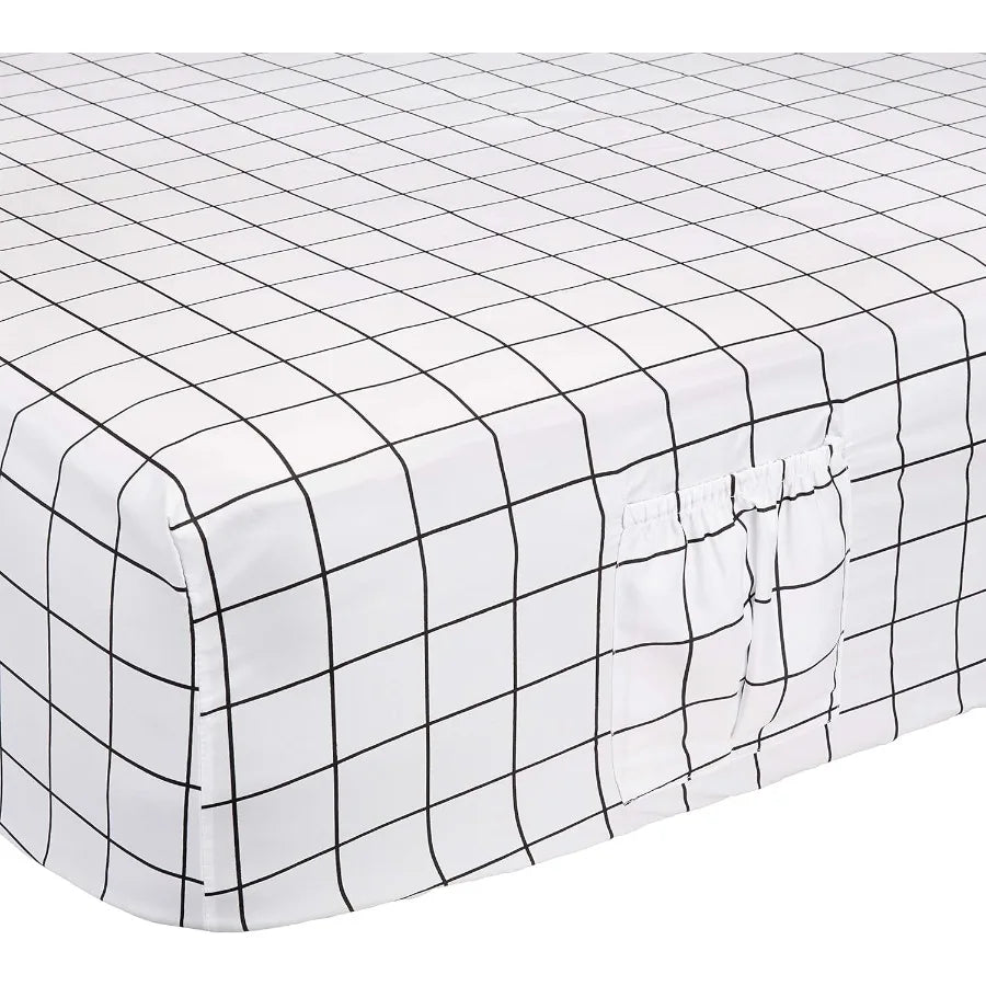 Soft Microfiber 4Piece Bed Sheet Set W / Elastic Side Pockets for Full Size Beds