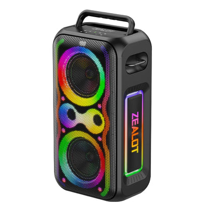 200W Bass Speaker Wireless Bluetooth, 48000mAh Battery, Multi-Device Support, RGB Glow Great for Gift-Giving Birthday/Christmas