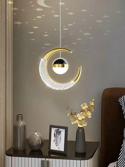 Creative led Ceiling Light W / Moon Stars