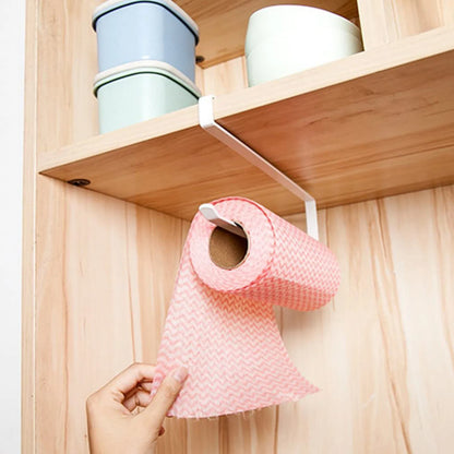 Paper Roll Holder Storage Rack Hanging Shelf Kitchen Tissue Accessories