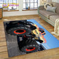 Monster Truck Monster Jam Cartoon Rug Carpet