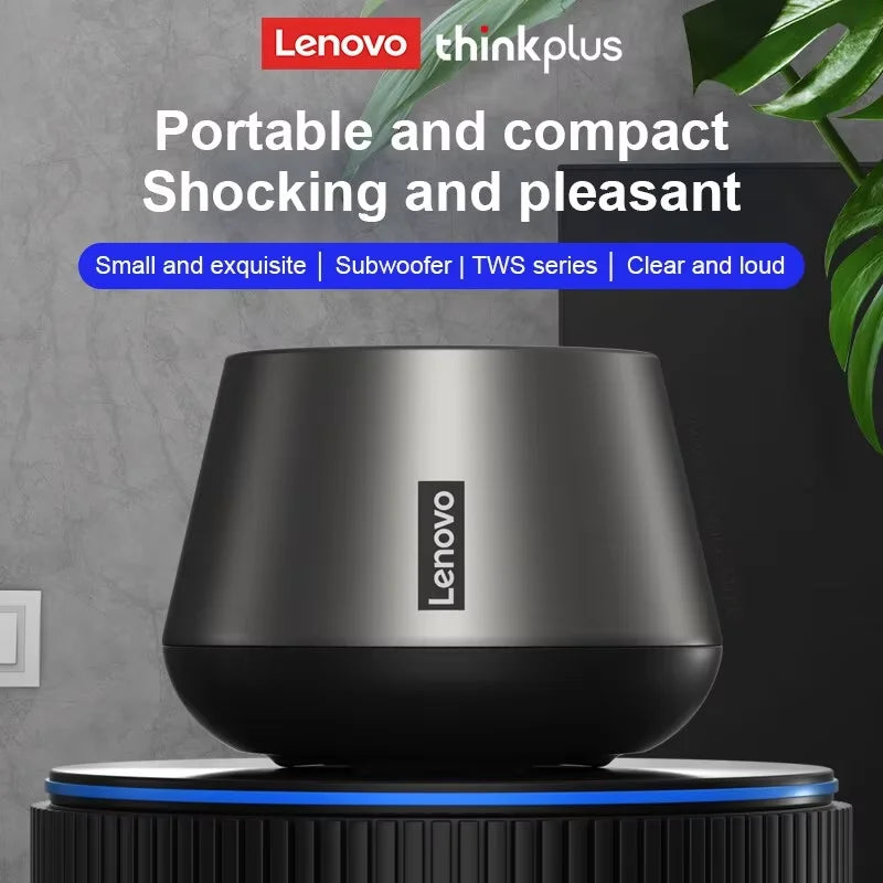Choice Lenovo K3 Pro True Wireless Bluetooth Speaker HIFI Sound Stereo Camp Soundbox Ultra-long Battery Life Music Loudspeaker