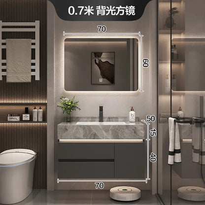 Paper Drawers Bathroom Cabinet Organizer Storage Mirror Accessories