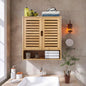 Wall Cabinet Bathroom Storage Cabinet Wall Mounted W/ Adjustable Shelves