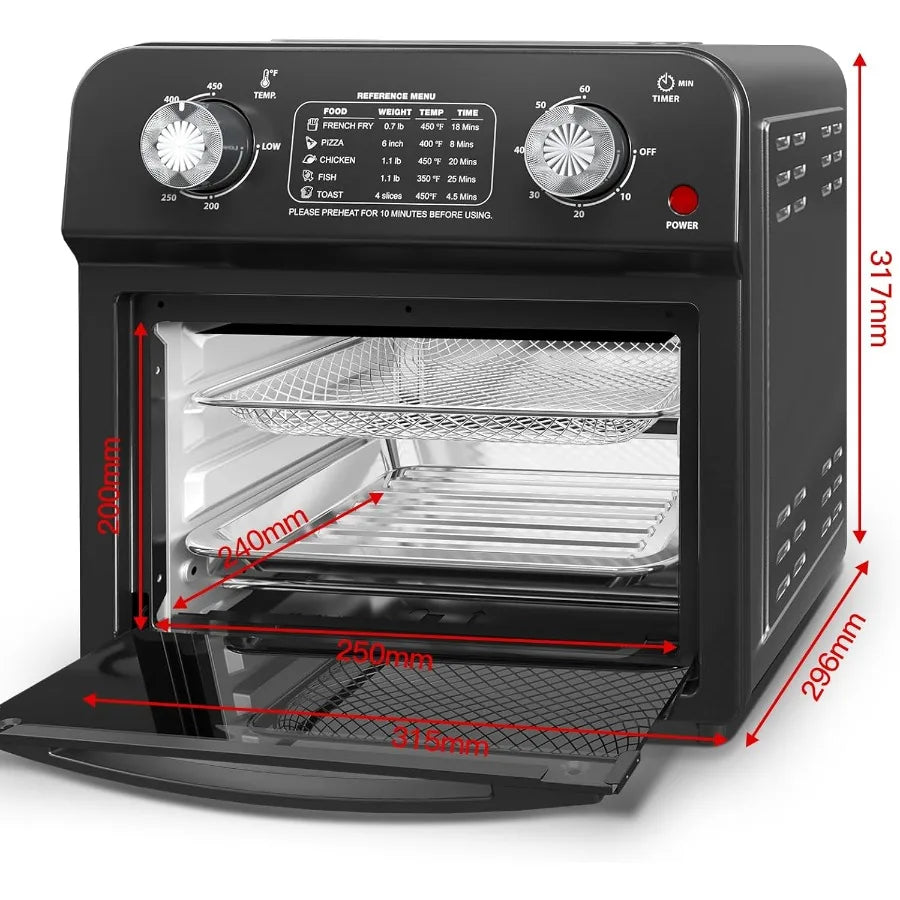 13QT Multifunctional Convection Toaster Oven with Air Fryer Combo