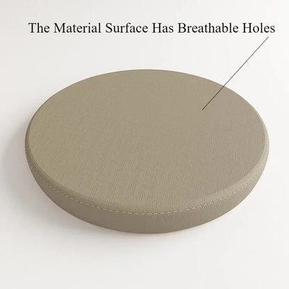 Premium Memory Foam Round Cushion PU Leather