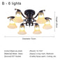 Vintage Chandelier Glass Pendant Lamp Indoor Lighting for Living Room Bedroom Kitchen Lustres Retro Loft Hanging Light Fixture