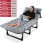 Camping Cot with Mattress, 4-Position, Portable Sleeping Cot for Camp, Beach