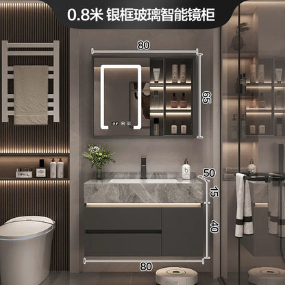 Paper Drawers Bathroom Cabinet Organizer Storage Mirror Accessories