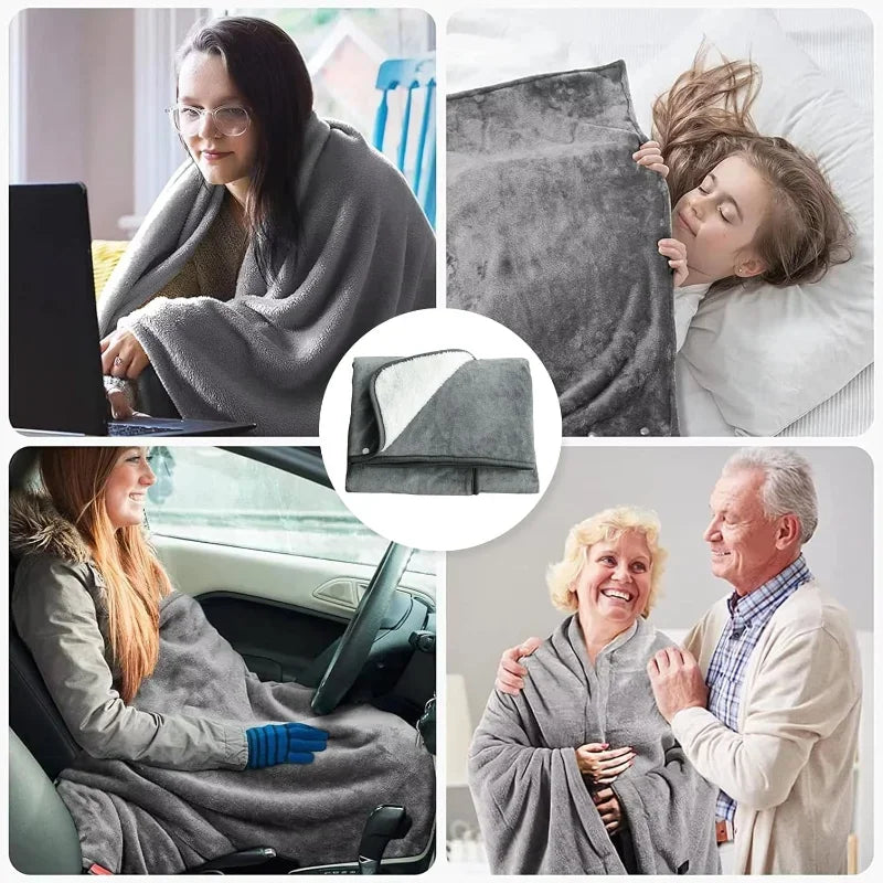 Winter Wearable 3 Heating Level Electric Heating Sofa Shawl