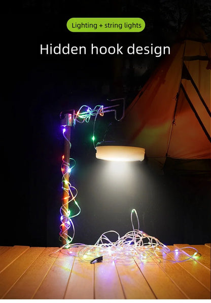 Solar Lights Outdoor Camping Light LED Flashlight with Hook ﻿