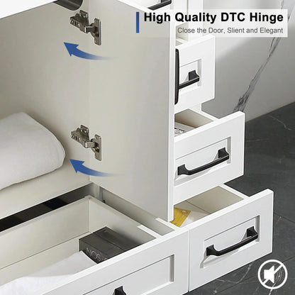 18" Modern Bathroom Furniture Wash Vanity Storage Cabinet