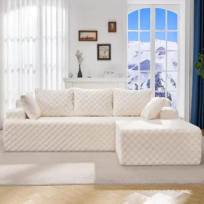 Cloud Modular Sectional Sofa Couch L-Shape Memory Foam