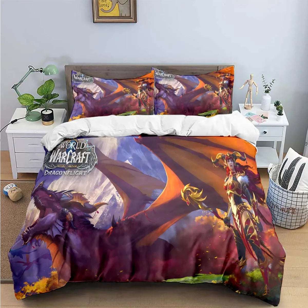 Hot Fashion 3D Game W-Warcraft Print Bedding Sets Bed Supplies