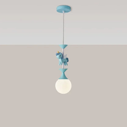 Children's room pendant princess bed cartoon boy girl Nordic creative Pegasus baby lamp