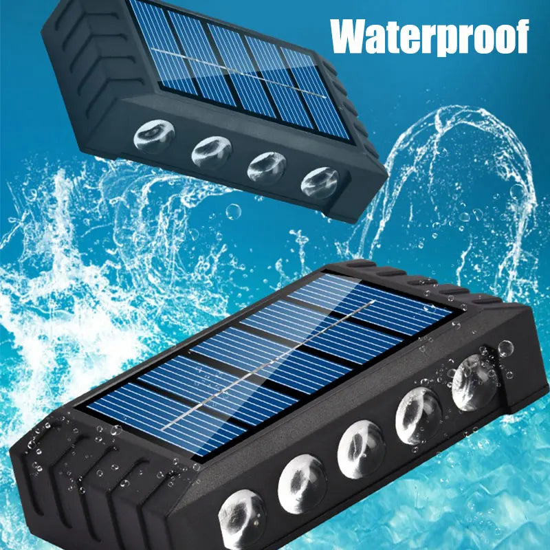 LEDs Solar Wall Lamp Yard Street Decor Up and Down Luminous Lighting Garden Landscape Lamp