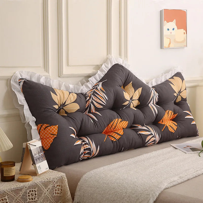 Princess Style Fabric Bedroom Cushion Skin Friendly Crystal Velvet