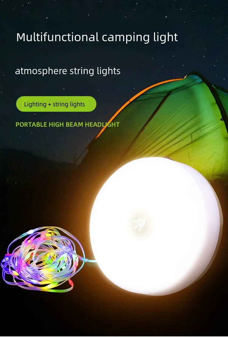 Solar Lights Outdoor Camping Light LED Flashlight with Hook ﻿