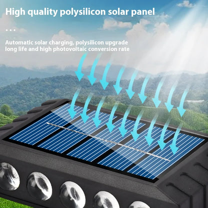 LEDs Solar Wall Lamp Yard Street Decor Up and Down Luminous Lighting Garden Landscape Lamp