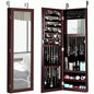 Mirrored Jewelry Cabinet & Storage Organizer Wall or Door Mounted