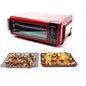 Air Fry Large Toaster Oven with Flip-Away Design for Easy Storage Dehydrate Function Keep Warm 1800W