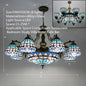 BROTHER Tiffany Chandelier LED American Retro Creativity Living Room Restaurant Bedroom Villa Hotel Cafe Bar Color Pendant Light