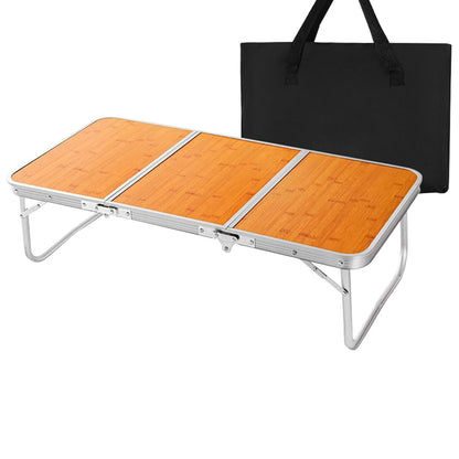 Portable Picnic Table 3 Fold with Aluminum Legs Portable Outdoor Table Foldable Beach Table for Outdoor Cooking BBQ Party Travel
