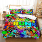 Sprunk Bedding Set Incretion 3D Printed Music Game Duvet Cover