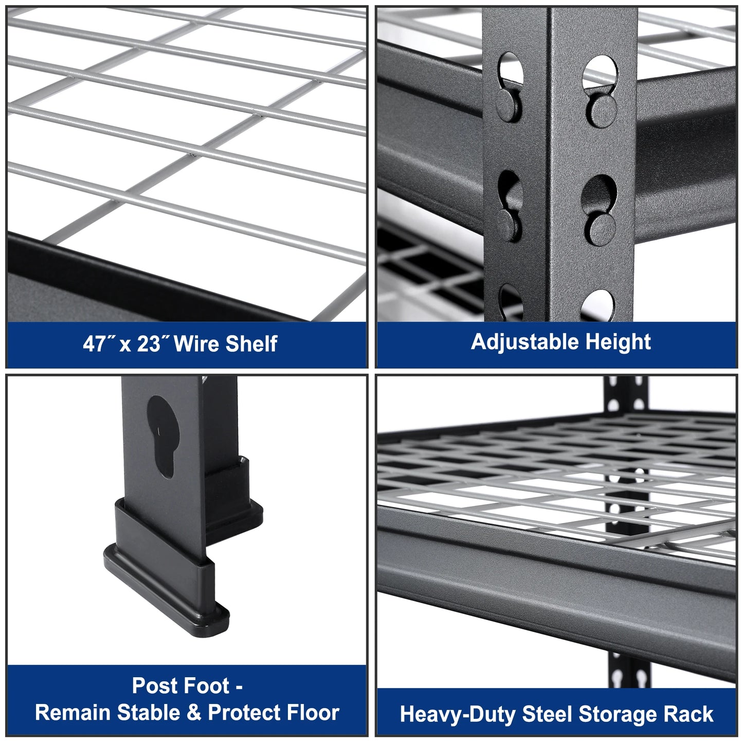 3/4/5-Tier Metal Storage Rack
