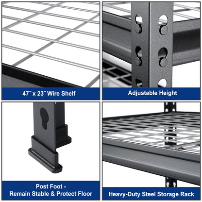 3/4/5-Tier Metal Storage Rack