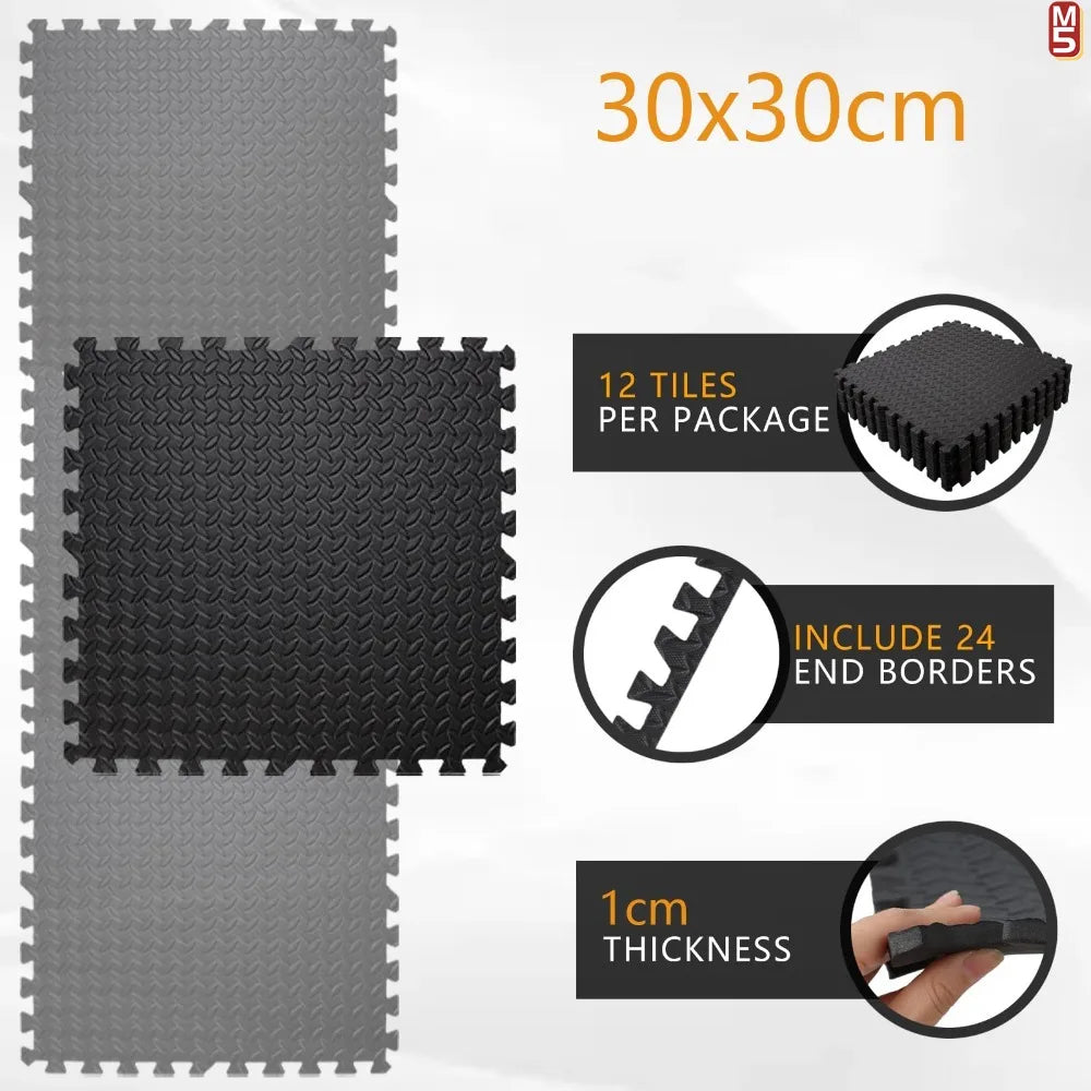 Massage Cushion EVA Foam Puzzle Exercise Mat for Home Gym, Interlocking