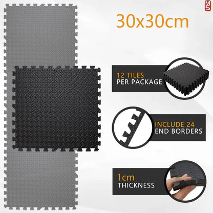 Massage Cushion EVA Foam Puzzle Exercise Mat for Home Gym, Interlocking