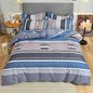 3 Pieces Luxury Striped Duvet Covers Soft Set Thickened Breathable Bedding Sets