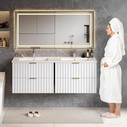 24 Inch Bathroom Vanity with Sink Combo, Floating Bathroom Vanity