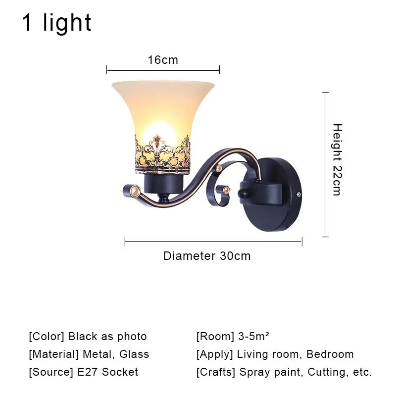 Vintage Chandelier Glass Pendant Lamp Indoor Lighting for Living Room Bedroom Kitchen Lustres Retro Loft Hanging Light Fixture