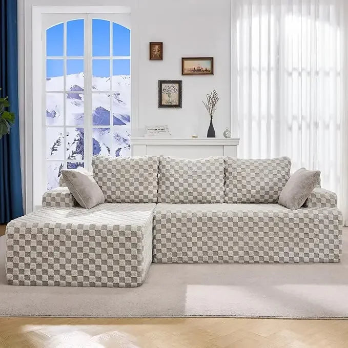 Cloud Modular Sectional Sofa Couch L-Shape Memory Foam