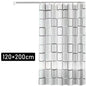Shower Curtain Liner PEVA Square Shower Liner Plastic Waterproof Shower Curtains with Holes Modern Bathroom Partition Curtain