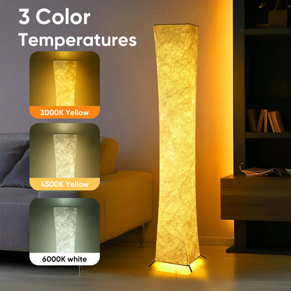 Soft Light Floor Lamp, 52" Simple Design Morden Slim Warm Light for Living Room Bedroom