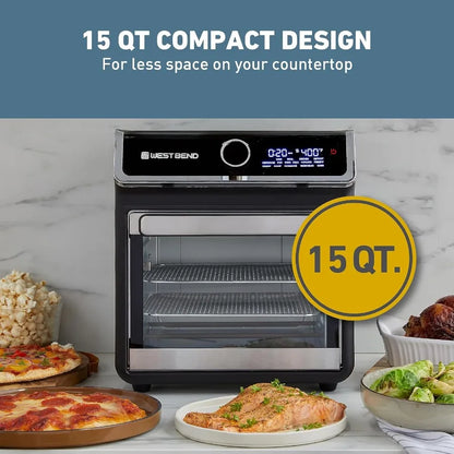 15-Quart Air Fryer Oven with Digital Controls and Easy-View Door