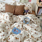Red Strawberry Duvet Cover Set 100% Washed Cotton