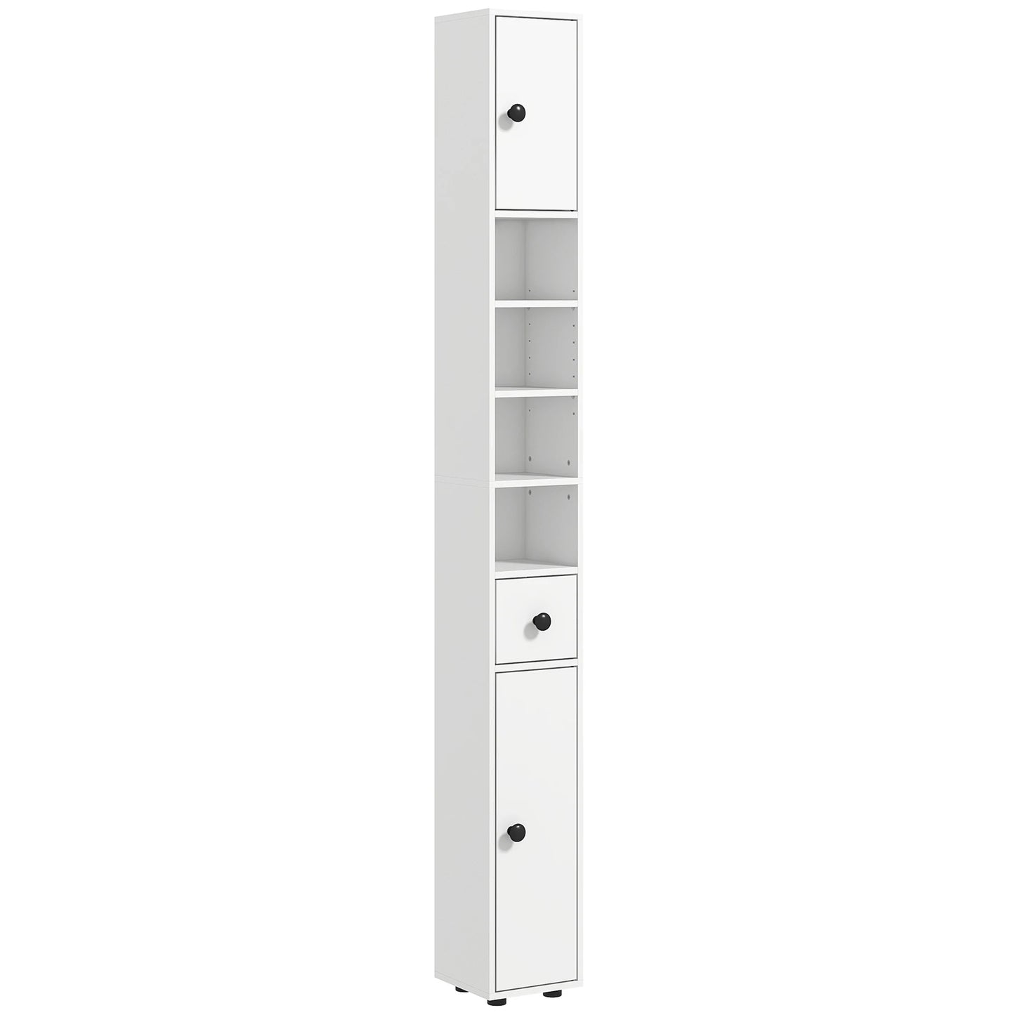 71" Tall Bathroom Storage Cabinet, Narrow Toilet Paper Cabinet