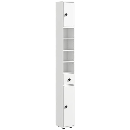 71" Tall Bathroom Storage Cabinet, Narrow Toilet Paper Cabinet