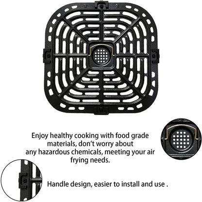 Air Fryer Grill Plate, Upgraded Square Tray Replacement